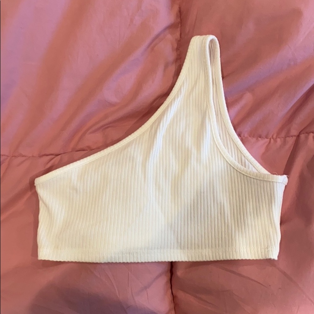 LF one shoulder crop top